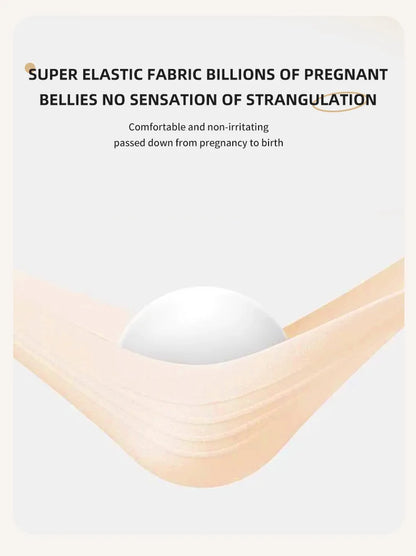Pantaloni premaman senza cuciture a vita alta Donne incinte Comode mutandine di sicurezza Mutandine da donna Gravidanza Leggings corti Intimo