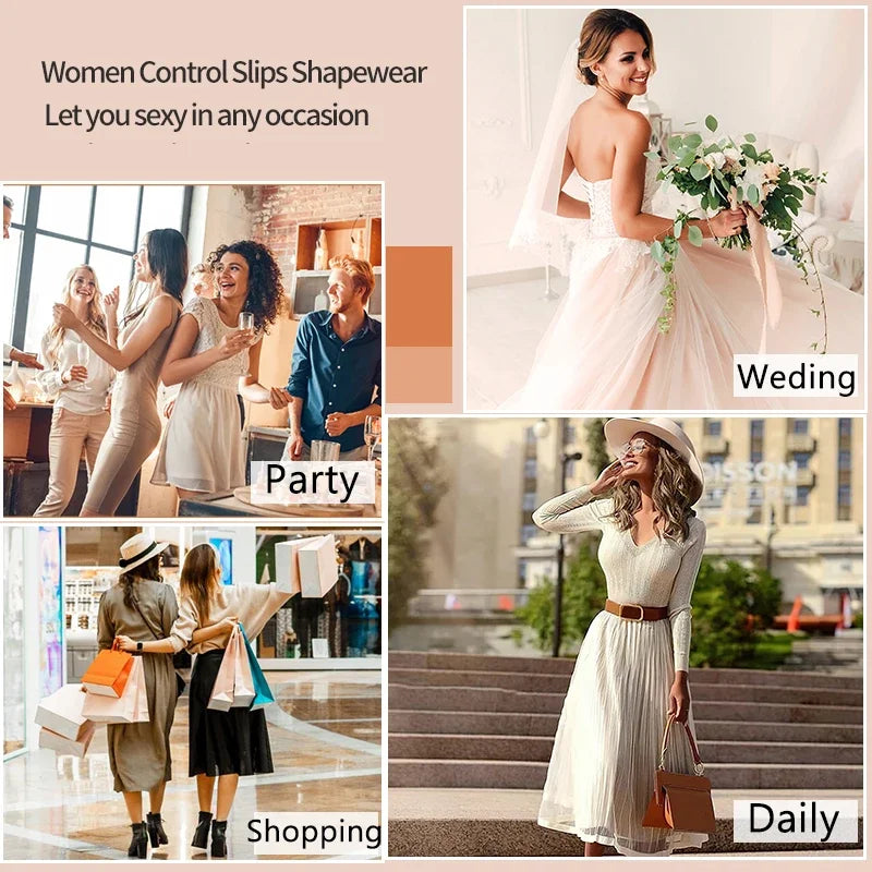 Shapewear da donna Sottovesti completi sotto i vestiti Controllo della pancia Nuovo Contrazione invisibile della pancia Body Shaper Vestito Canotta Slip Abbigliamento