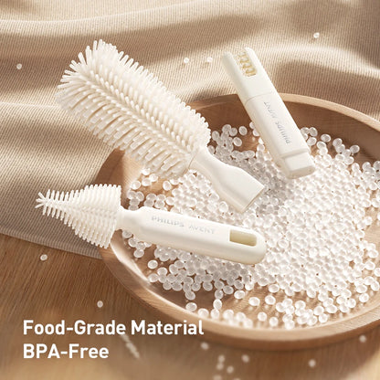Set di 10 spazzole per la pulizia delle bottiglie, con spazzola in silicone per bottiglie, spazzola per la pulizia dei tettarelle e scolapiatti per bottiglie, ideale per la casa e i viaggi.