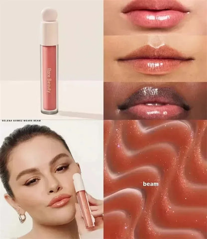Balsamo per labbra multicolore in stick, blush liquido in polvere, linea di cosmetici Rare Beauty, Believe Happy Bliss, a lunga tenuta, facile da applicare, per un trucco impeccabile.