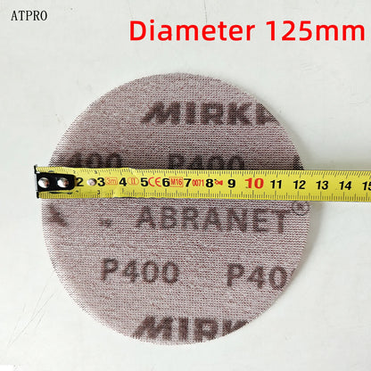 Finlandia MIRKA ABRANET Carta vetrata a rete secca senza polvere, carta vetrata a rete da 5 pollici (125 mm), ideale per la riparazione e il rifinitura della vernice
