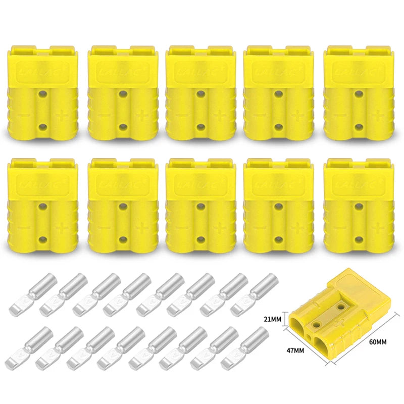 5/10 Pezzi Connettore Rapido 50A per Ricarica Batteria, Adattatore per Moto, Solare, Caravan, Accessori