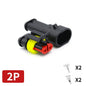 20/50/100 Set 1.5 Serie AMP Automobile Connettori 1/2/3/4/5/6 Pin Super Sigillo Impermeabile Cavo Elettrico connettore PA66 Nylon