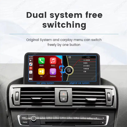 MEKEDE Sistema di Navigazione GPS Multimediale Wireless CarPlay Android Auto da 8,8 Pollici per BMW Serie 3/5 E60 E61 E63 E64 E90 E91 E92 E93 Schermo QLED Lettore Video 4K Autoradio