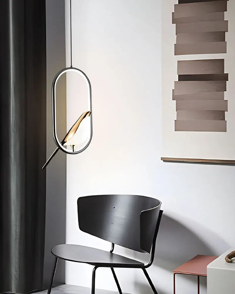 Lampade a sospensione a LED per uccelli gazza girevoli per interni per sala da pranzo AC85-265V Lampade a sospensione per camera da letto sospese con cavo da 1,5 m
