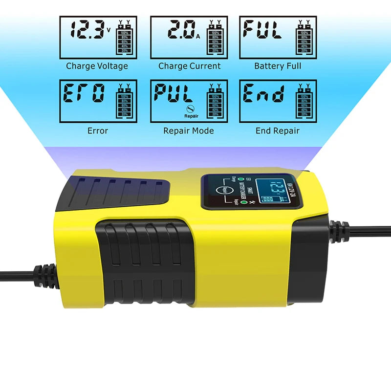 6V 12V Auto Moto Camion AGM Piombo Riparazione Automatica Desulfatore Accessori Caricabatteria Automotive Intelligente