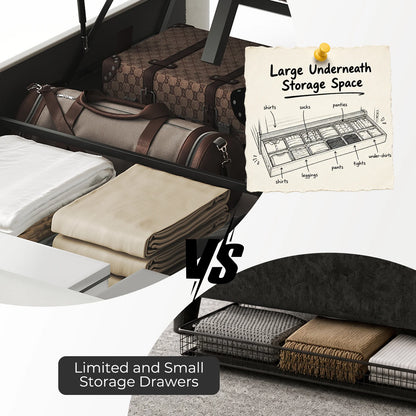 Letto matrimoniale con struttura idraulica, rivestito in velluto color beige, dimensioni 140x200 cm, dotato di base a doghe e testiera con vano contenitore, senza materasso incluso, ideale per la camera da letto.