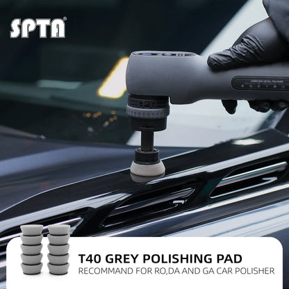 SPTA 1 pollice (33 mm) 2 pollici (55 mm) Grigio Taglio leggero a forma di T Dettagli auto Lucidatura Mini tamponi per lucidatore per auto Trapano elettrico
