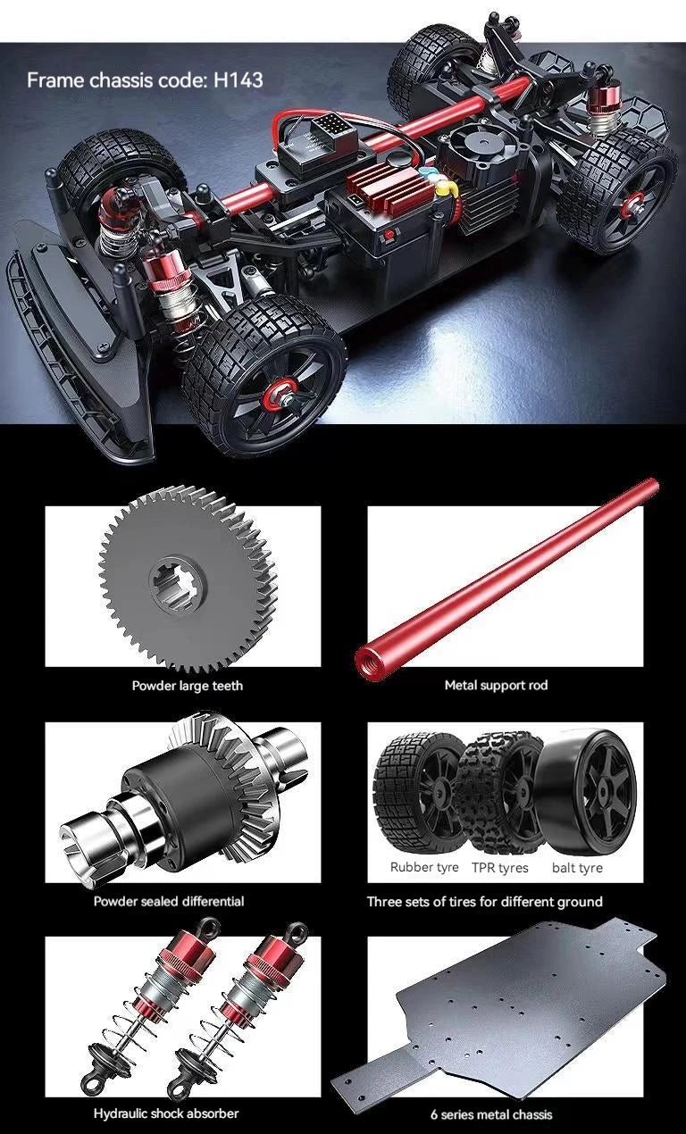 MJX Hyper Go 14301/14302/14303 Auto RC brushless 2.4G 1/14 Telecomando 4WD ad alta velocità Fuoristrada ESC Veicolo Drift Giocattoli per ragazzi