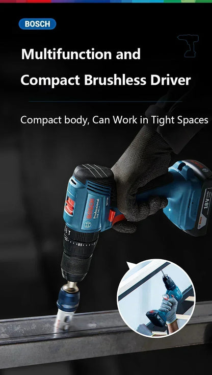 Bosch GSB 185-LI Trapano a Percussione Senza Spazzole 18V 1900RPM Cacciavite Elettrico Multifunzione Utensili Elettrici (Senza Batteria)