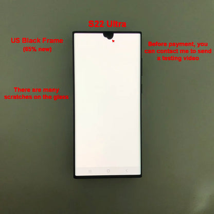 Display Super AMOLED per Samsung Galaxy S22 Ultra LCD SM-S908 S908U S908E, Schermo Touch Digitizer di Ricambio con Difetti