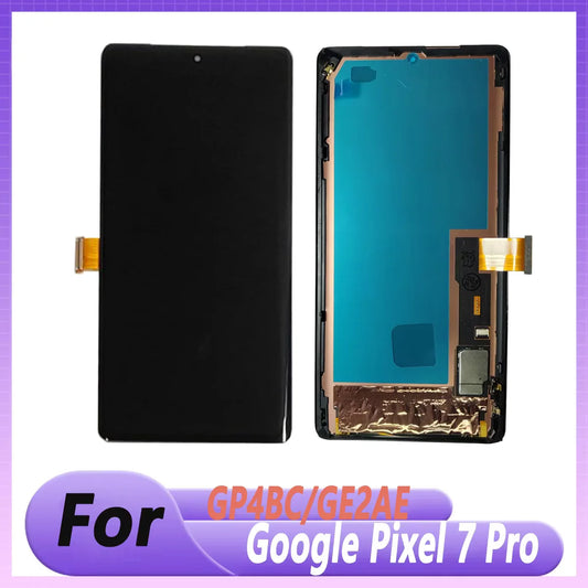 Testato al 100% OLED per Google Pixel 7 Pro Display LCD Touch Screen Digitizer per Pixel 7 Pro GE2AE/GP4BC con sostituzione del telaio