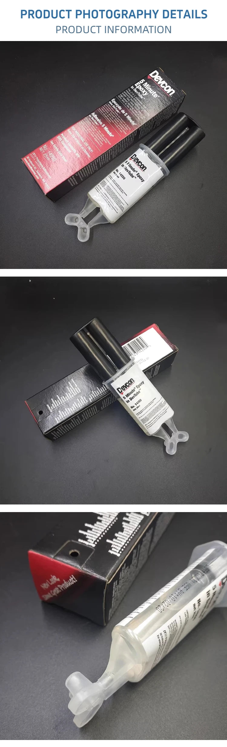 Adesivo Epossidico Devcon 14250 a Rapida Polimerizzazione in 5 Minuti, Colla Bicomponente AB 25ml per Riparazioni su Metallo, Vetro, Ceramica e Legno
