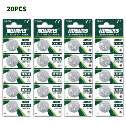Batterie al litio CR2032 da 3V (5-80 pezzi) per giocattoli, calcolatrici, telecomandi auto, orologi da polso - Batterie a bottone CR2032