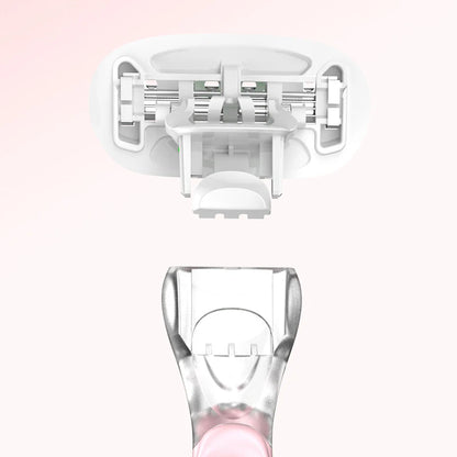 Mini portatile piccolo guscio epilatore coltello da barba depilazione rasoio da donna