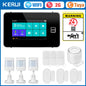 KERUI 2G WIFI GSM Sistema di Allarme Domestico Set Touch Screen da 4.3 pollici Sistema di Allarme di Sicurezza Tuya Smart App Alexa per la Casa Antifurto