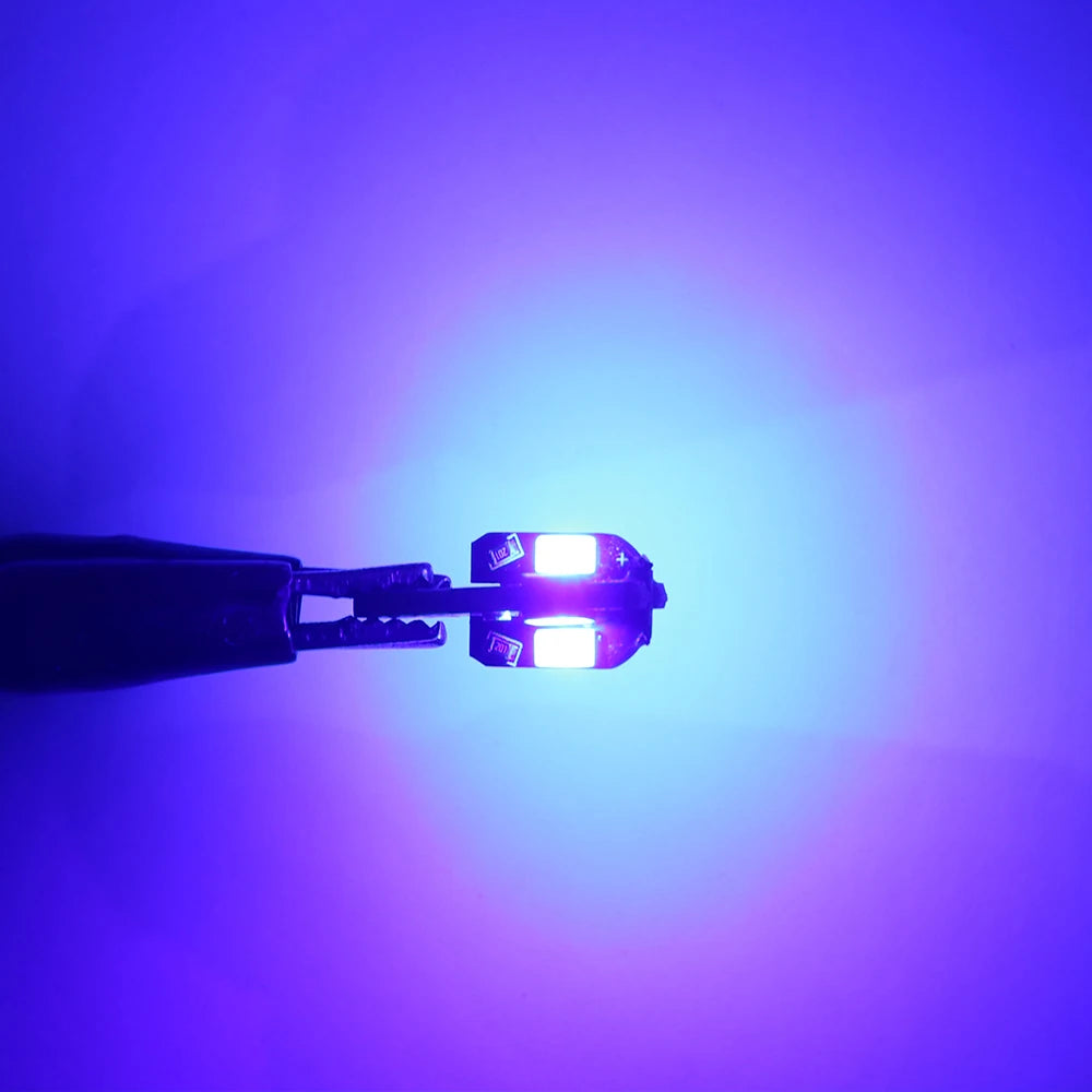 10x W5W T10 LED CANBUS No Error 5W5 12V 5W 600Lm Super Bright Car Interior Luce laterale 194 3030 SMD Lampadina automatica Bianco Ambra Rosso