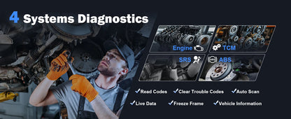 XTOOL D5S Strumenti diagnostici per auto ABS SRS Sistemi di trasmissione del motore Scanner OBD2 16+ servizi Tutte le funzioni Aggiornamento gratuito a vita