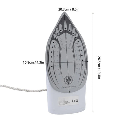 Ferro da stiro a vapore da 1600 W per indumenti, con microfori per il vapore, serbatoio dell'acqua da 210 ml, ideale per stirare sia a secco che con vapore, per uso domestico e in viaggio, 220 V.