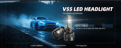Lampadine LED H7 BEVINSEE per Fari Auto, CANBUS, Dimensioni 1:1 Alogene, Plug and Play, H4 H1 H11 HB3 9005 HB4 9006, Luci LED per Auto 70W 12000LM 12V