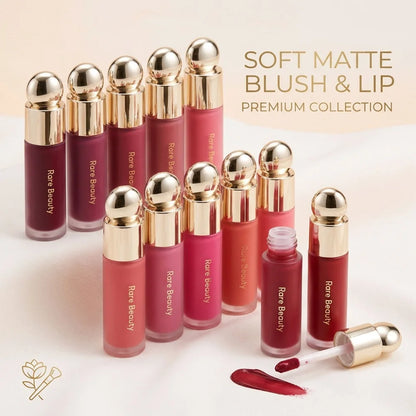 Rare Beauty Blush Liquido Ultra-Pigmentato a Lunga Durata, Impermeabile, Leggero e Fluido, Collezione Worth Virtue Hope Joy