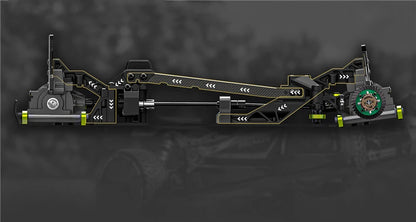 Storm Raider 1/10 Buggy RC da Corsa Fuoristrada 4WD Brushless, Auto Radiocomandata 2.4GHz, Modellino Giocattolo per Adulti e Bambini