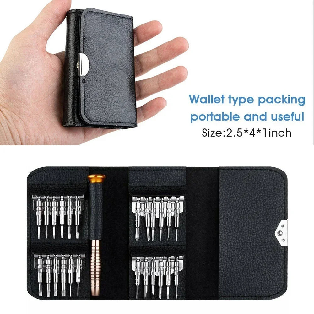 Set di cacciaviti di precisione, Kit di attrezzi per Laptop, Kit di riparazione di cacciaviti per Computer professionale 152/25 in 1 cacciavite Torx T5 T6