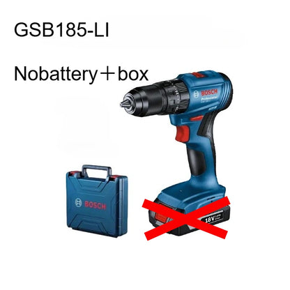 Trapano avvitatore a percussione senza fili Bosch GSB 185-LI 18V Brushless 1900 giri/min, utensile elettrico multifunzione (senza batteria)