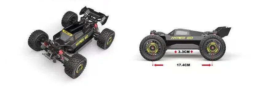 Nuova Auto RC Hyper Go MJX 1/16 16212 16213 16218, Monster Truck Brushless da Arrampicata e Corsa 4WD Fuoristrada ad Alta Velocità con Telecomando