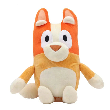 Simpatici giocattoli a forma di cane della famiglia Bluey, 15 cm/30 cm, peluche di Bingo, animali di peluche morbidi, bambole, regali di compleanno, bambole da compagnia di Bluey.