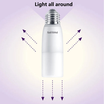 Philips LED Stick E27 Lampadine MyCare 5.5W 7.5W 9.5W Luce interna 220-240V 4000K 6500K Lampadina EyeComfort bianca No Glare, 1x