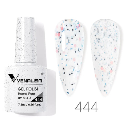 VENALISA Smalto gel per unghie da 7,5 ml Sparkle Glitter Diamante Brillante Colori estivi Semi permanente Soak off Vernice gel per unghie UV LED