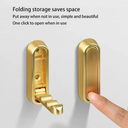 Ganci da parete pieghevoli Gancio appendiabiti per asciugamani Gancio in acciaio inossidabile per la casa e la decorazione Cucina Bagno Porta asciugamani opaco Organizzatore di stoccaggio