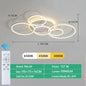 Lampadario a LED, Luci da Soffitto Moderne ad Anello in Acrilico, Illuminazione Intelligente per Hotel, Lobby, Soggiorno