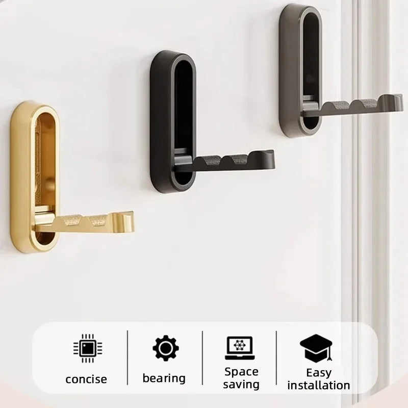 Ganci da parete pieghevoli Gancio appendiabiti per asciugamani Gancio in acciaio inossidabile per la casa e la decorazione Cucina Bagno Porta asciugamani opaco Organizzatore di stoccaggio