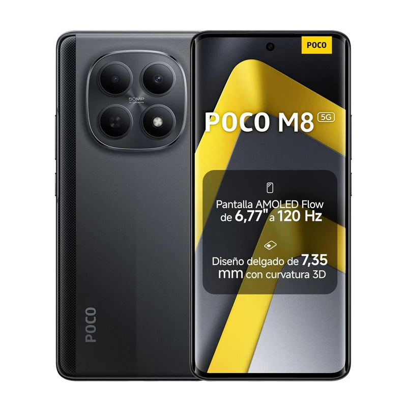 POCO M8 5G Versione Globale Snapdragon 6 Gen 3 Display Immersivo 6.77' 120Hz FHD+ Batteria 5520mAh Smartphone NFC