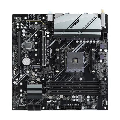 Scheda madre ASRock B550AM GAMING, compatibile con CPU AMD 3600, 5600G, 5700X, 5700x3D, 5800X3D, socket B550 AM4, DDR4, HDMI, M.2, formato MATX, PCIe 4.0.