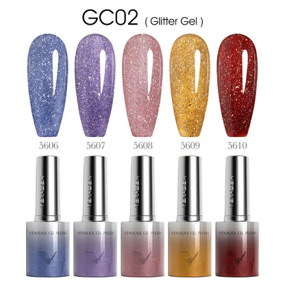 1/5pcsVenalisa Hema/TPO Spedizione Cat Eye Gel Magnete Ultra Flash Smalto Gel per unghie Diamante Sparkle Soak Off UV LED Vernice Gel per unghie