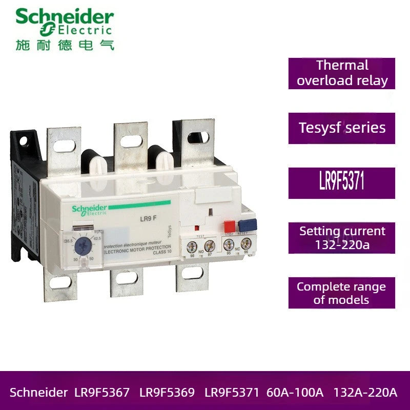 Relè Termici Elettronici Schneider LR9F LR9F5367 LR9F5369 LR9F5371 per Correnti Nominale Multiple 132A - 220A 90A - 150A