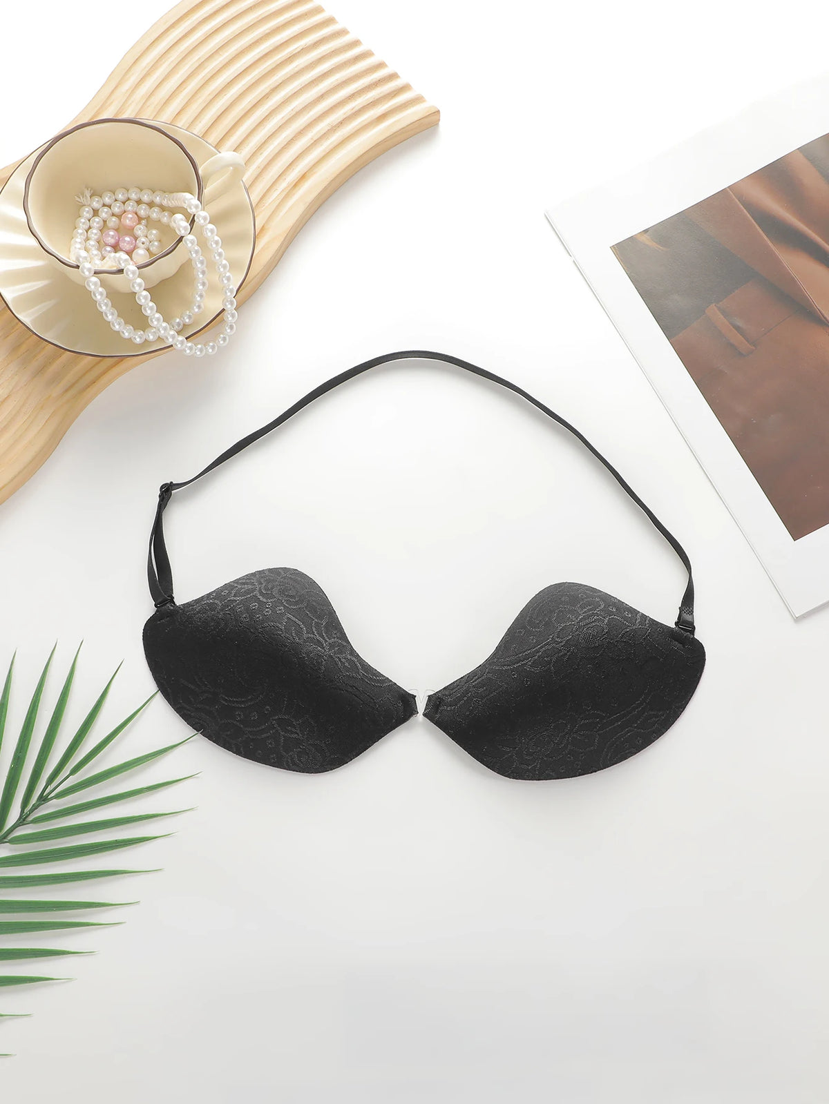 Reggiseno da donna staccabile con cinturino sul petto invisibile raccolto abiti da sera adesivi senza cuciture e braissere per feste JB2511