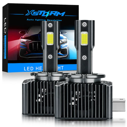 Fari LED XSTORM D1S Canbus 60000LM 300W D2S D3S D4S per Auto con Ventola, Lampade Turbo Auto 6000K 12V 36V Plug&Play