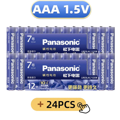 Batterie alcaline Panasonic AA/AAA da 1,5 V, adatte per fotocamere digitali, torce elettriche, lettori CD, mouse wireless, ecc.
