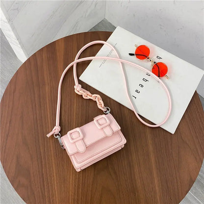 Mini borse a tracolla piccole per donna Borsa a catena per ragazza Borsa in pelle PU Borse a tracolla per ragazza da donna Designer 2022 Estate Giallo
