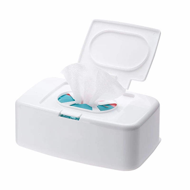 Scatola per fazzoletti bagnati Dispenser per salviette portatili Scatola portaoggetti per tovaglioli Contenitore per auto Home Office
