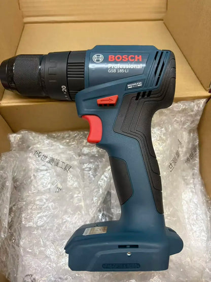 Trapano a percussione senza fili Bosch GSB 185-LI, avvitatore elettrico ricaricabile a 18 V per forare in muratura, legno e metallo.
