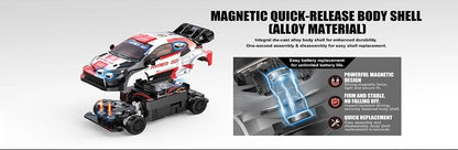 MJX HYPER GO Nuovo Prodotto 43308 Auto Telecomandata 1/43 Auto da Rally per Interni ed Esterni, Drift ad Alta Velocità, Trazione Integrale