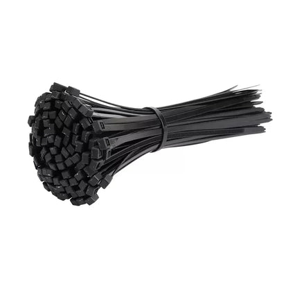 250/1000PCS fascetta in Nylon di plastica autobloccante nera 3*100 3*150 4*200 fascetta fermacavo anello di fissaggio fascette fascette in Nylon