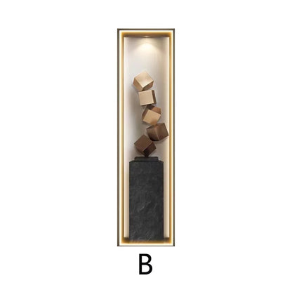 Lampada da Parete a LED Moderna di Lusso, Decorazione per Ingresso, Quadro Sottile da Parete, Lampada da Corridoio di Alta Gamma