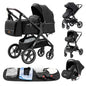 Nuovo passeggino di lusso 3 in 1 carrozzina da viaggio portatile pieghevole carrozzina alta paesaggio telaio in alluminio passeggino neonato