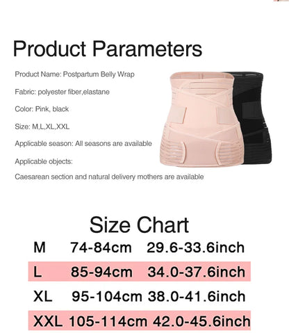 3in1 Corsetto Dopo Il Parto Fascia Pancia Donne Incinte Pancia Pancia Pancia Pelvi Cintura Avvolgente Vita Trainer Recupero Fasciatura Cinghia Body Shaper